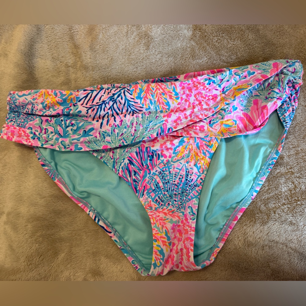 Lilly Pulitzer Tropical Bikini Bottom, size 14